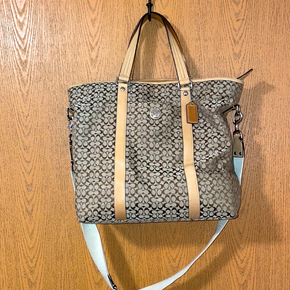 Coach Signature Canvas Tote.